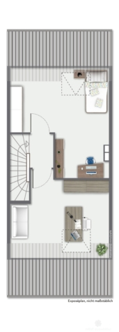 *RESERVIERT* BERK Immobilien – gemütliches Reihenmittelhaus in Hasselroth - Grundriss DG (115946)